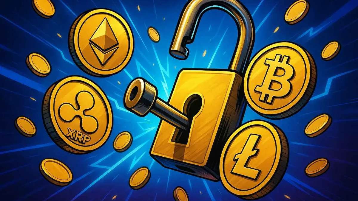 Cryptomarkt kleurt rood, maar kijk uit voor deze token ontgrendelingen deze  week!