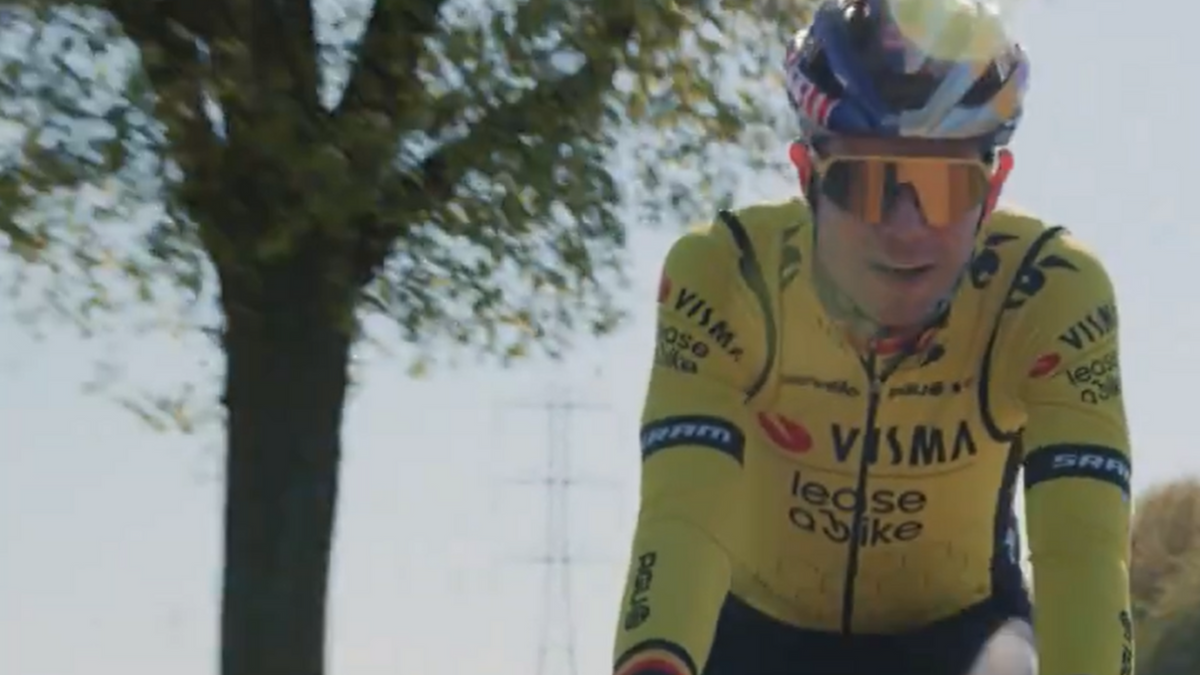 VIDEO: Team Visma | Lease a Bike share images of Wout van Aert riding ...