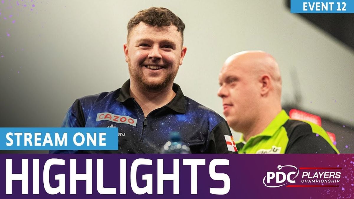 VIDEO Highlights of matches on streamboards at Players Championship 11-12 including final between Clayton and Rock Dartsnews