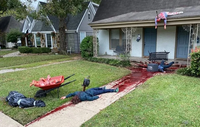 Man heeft zo bruut uitgepakt met Halloween dat de politie meldingen krijgt