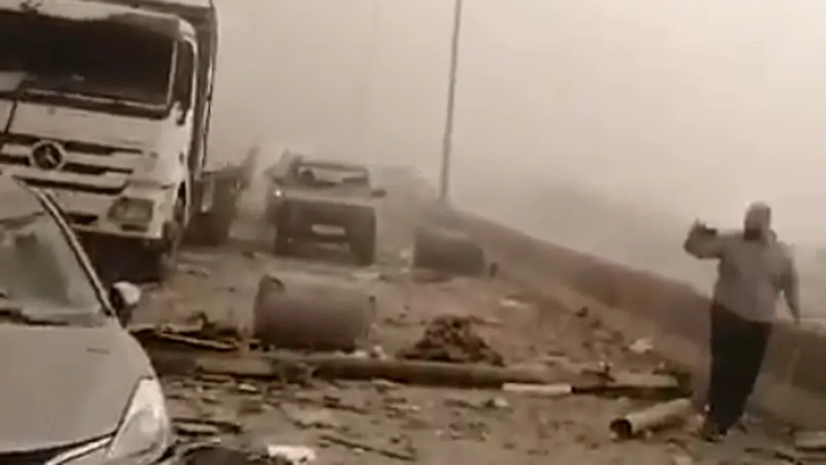 Beelden uit straten van Beiroet laten kracht van explosie zien