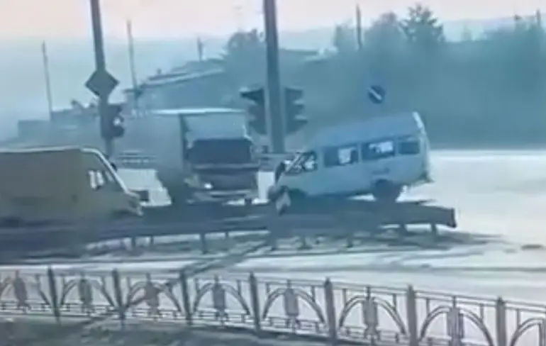 Bijzonder stevige klapper in Bratsk