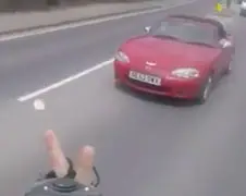 Fietser krijgt waar hij om vroeg