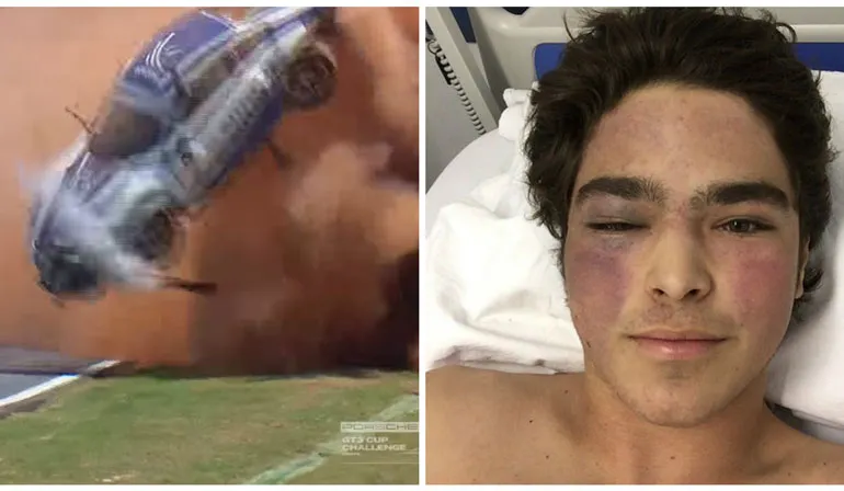 Porsche GT3 en Pedro Piquet lekker aan het rollenbollen