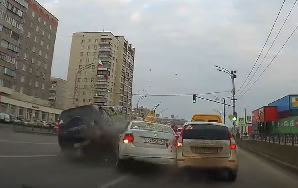Russische taxichauffeur zorgt voor chaos