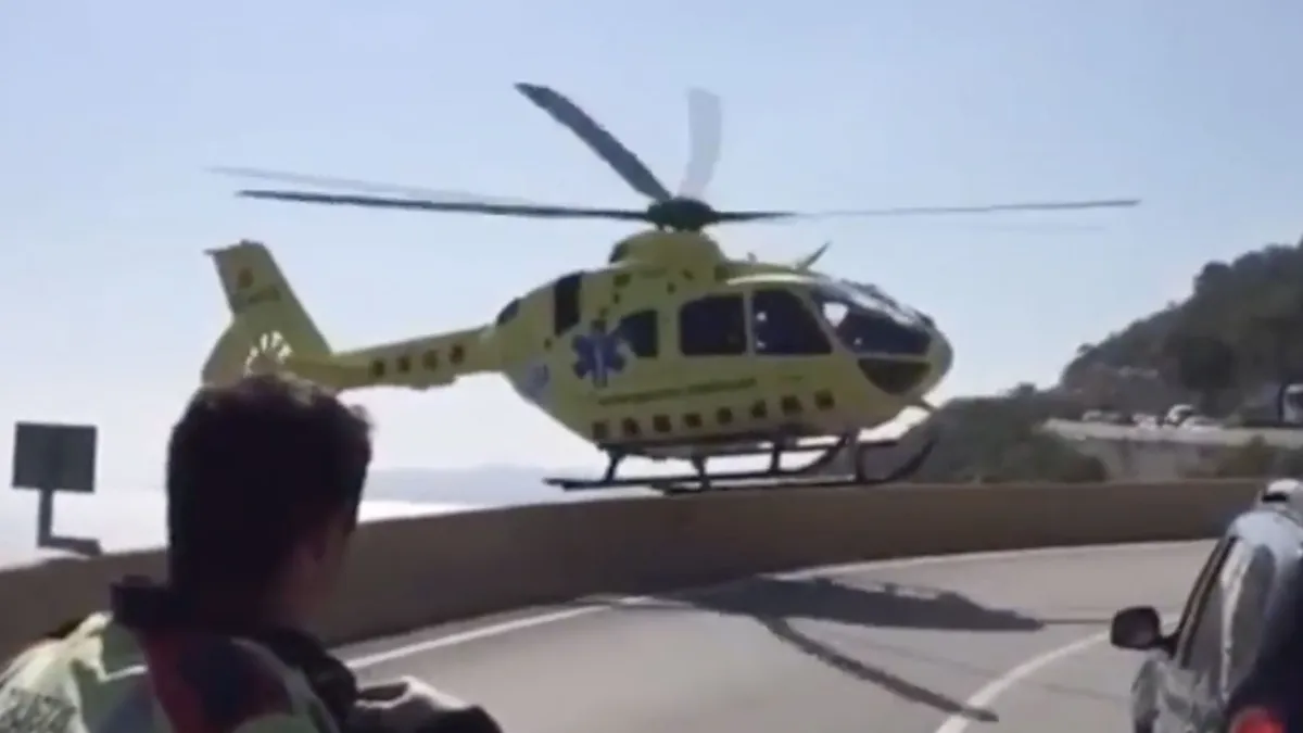 Helikopter dropt even arts af bij noodgeval