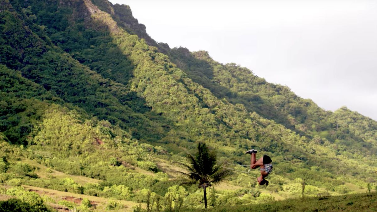 Beste touwtje springster ter wereld op Hawaii