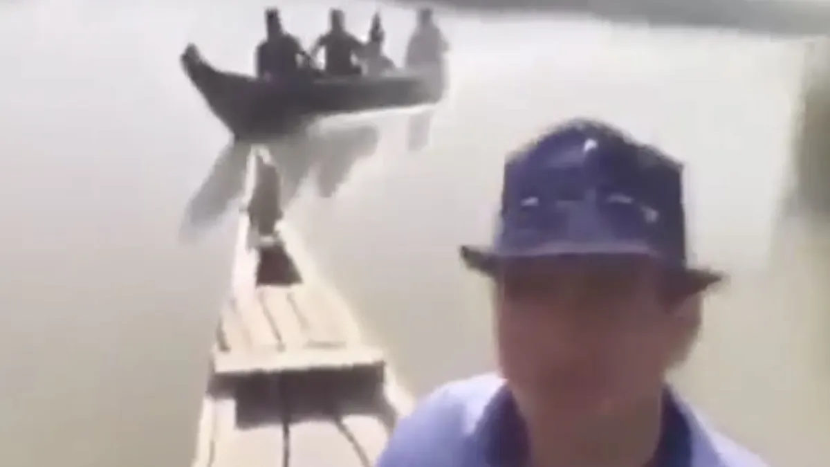 Selfie filmer legt meer vast dan hij zou willen