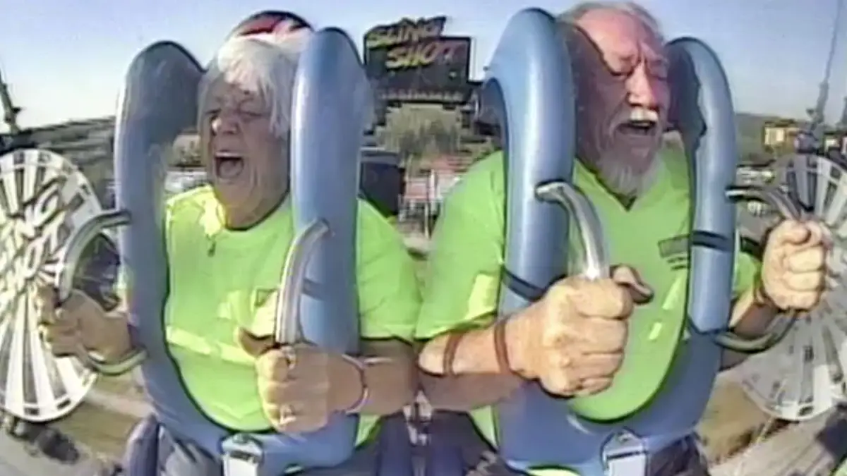 Met Bill en Lorraina in de Slingshot