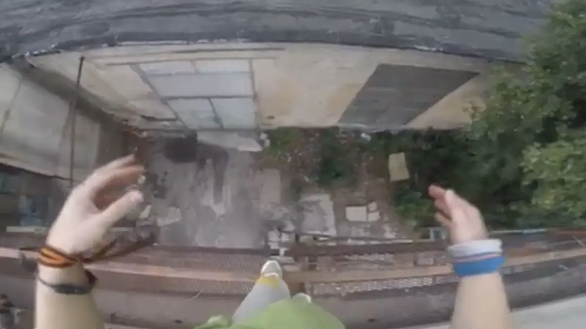 Als parkour een keertje minder goed gaat