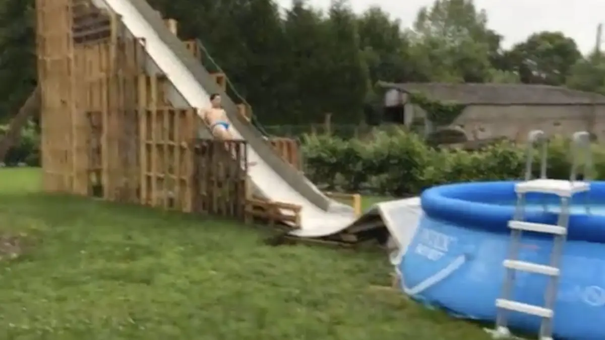 Als je glijbaan bijna perfect is