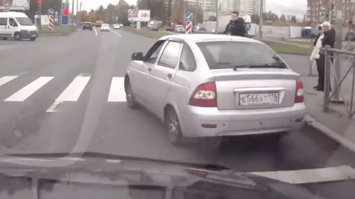 De actie missen, maar alles is duidelijk na verkeersruzie in St Petersburg