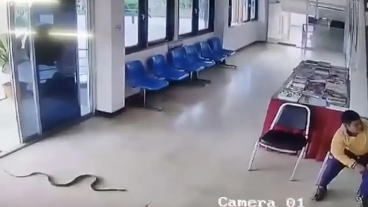 Momentje waar je goed zonder kunt in Thaise wachtkamer