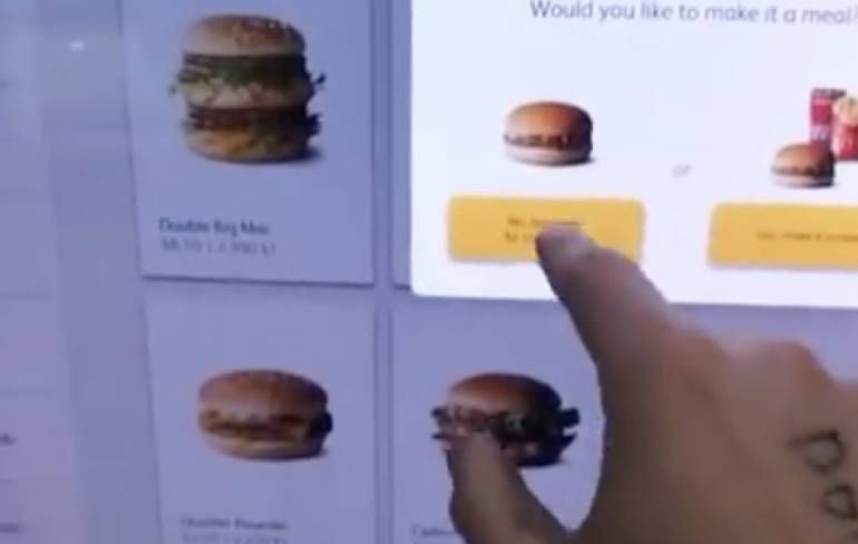 Gratis eten bij McDonalds door creatief zijn met touchscreen 