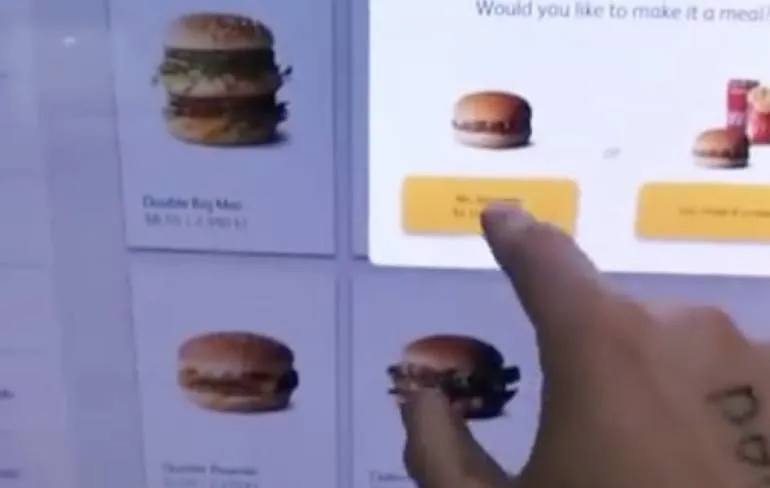 Gratis eten bij McDonalds door creatief zijn met touchscreen 