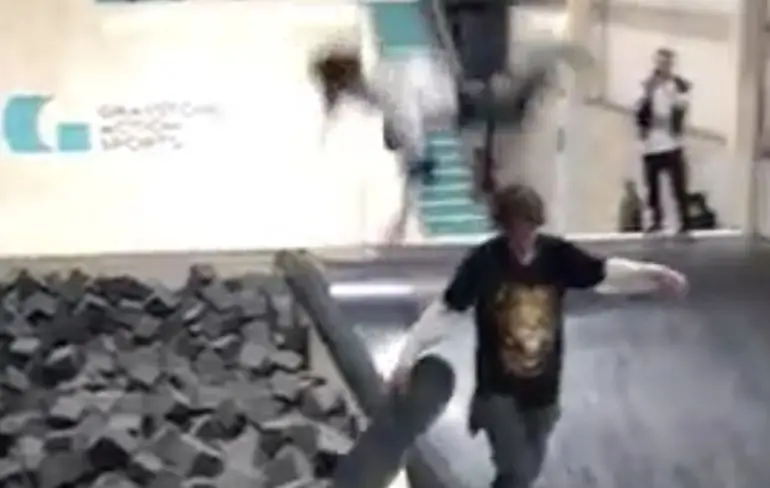 Dikke vette voltreffer in skatepark