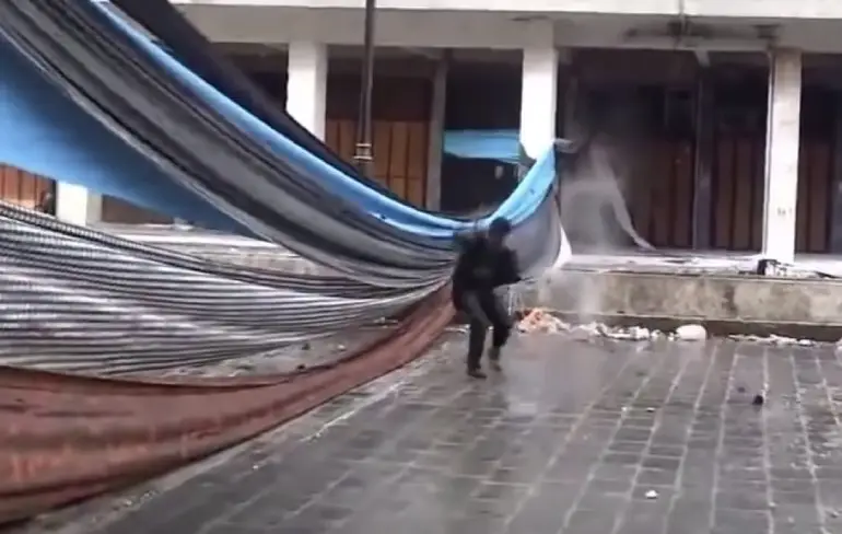 Scherpschutter met een off momentje in Syrië