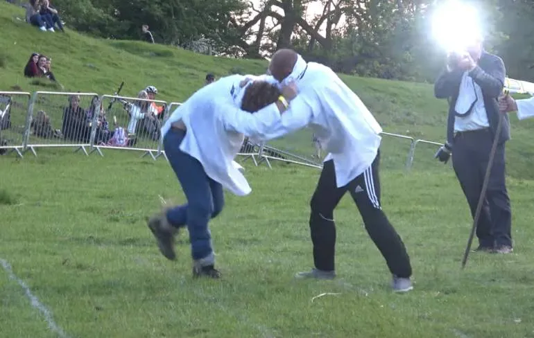 Gezellig potje schenen schoppen tijdens de Cotswold Olimpick