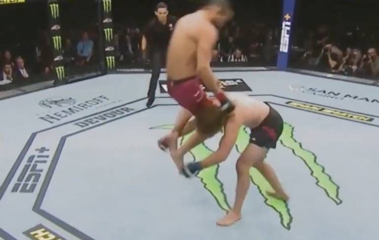 De flying knee van Jorge Masvidal bezorgd hem snelste KO uit UFC geschiedenis