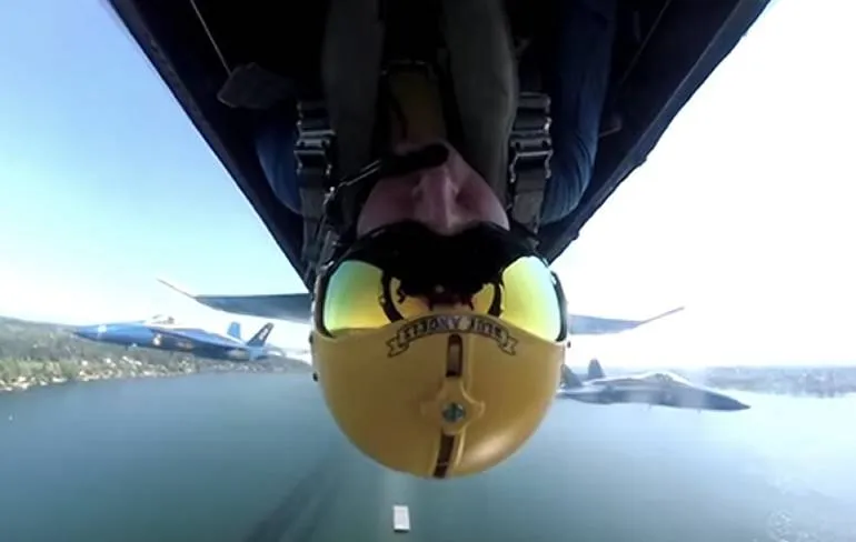 The Blue Angels tijdens Boeing Seafair Air Show in Seattle 2019