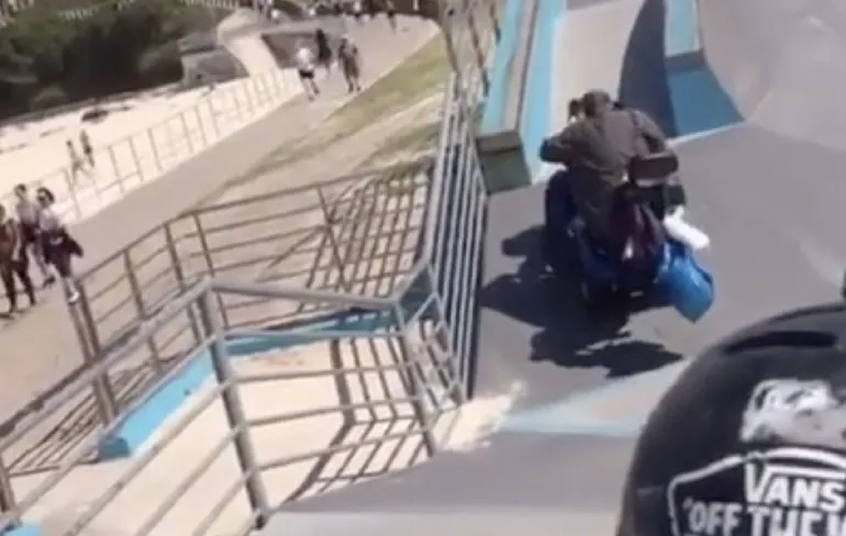 Scootmobiel niet geschikt voor skatepark