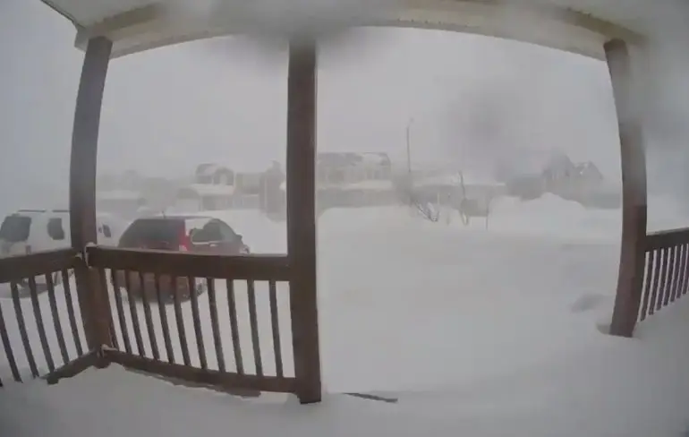 Time-lapse laat zien hoe het kan sneeuwen in Canada