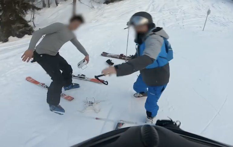 Skiër niet heel erg te spreken over gasten die met drone op piste vliegen