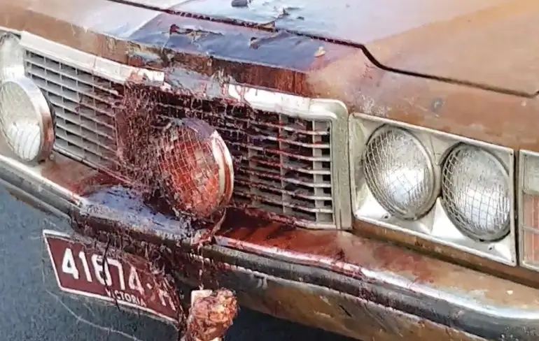 Auto als eerbetoon aan film Wolf Creek valt niet helemaal goed in Australië