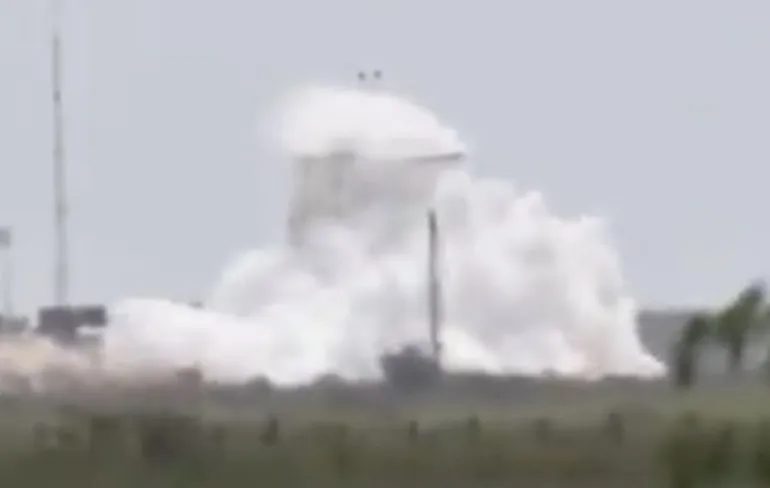 Tank testen bij SpaceX ging toch niet helemaal goed en dat is prima
