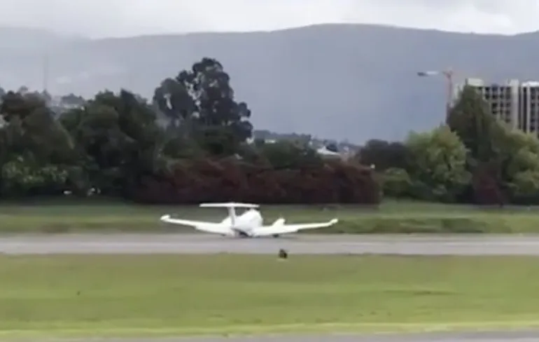 DEA vliegtuigje moest noodlanding maken in Colombiaanse hoofdstad Bogota