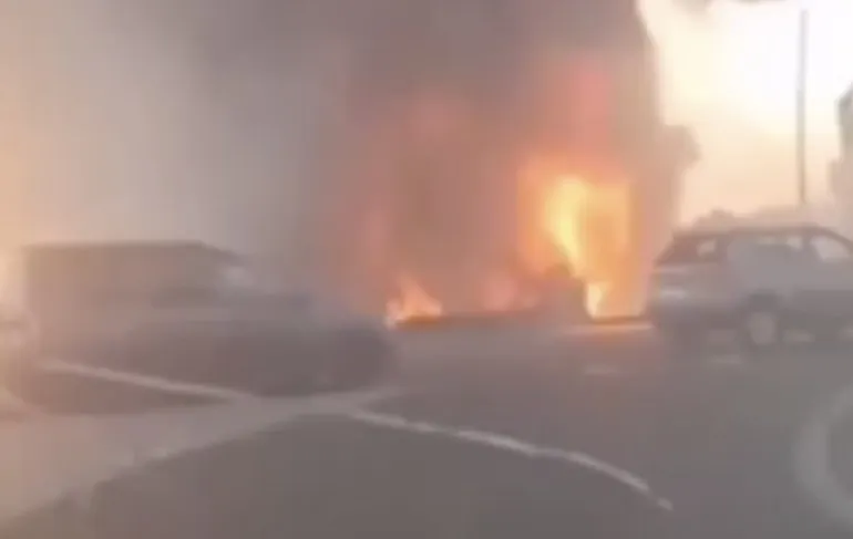 Benzinestation ontploft na stevige brand