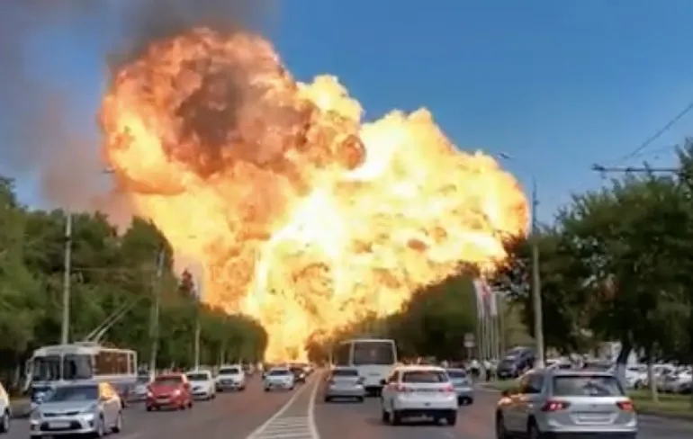 Tank bij benzinestation in Volgograd deed kaboem