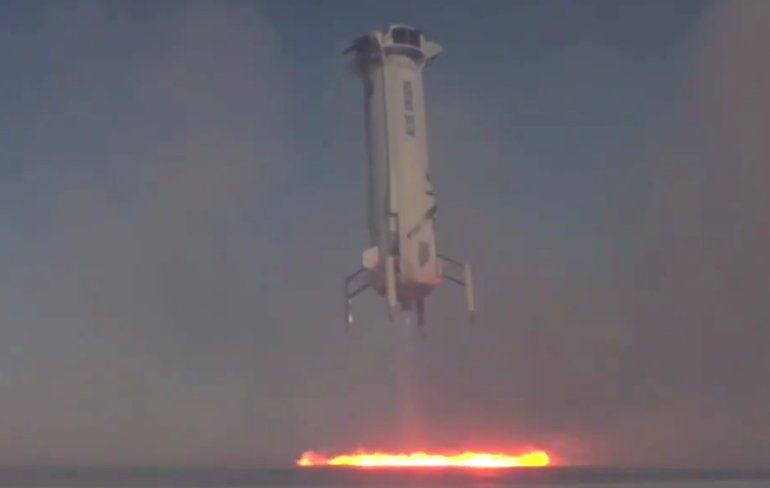 New Shepard-raket getest en de landing was perfect