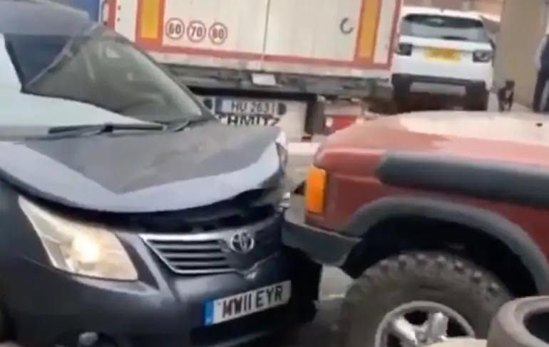 Parkeerplaats ruzietje lost men in Londen dus zo op