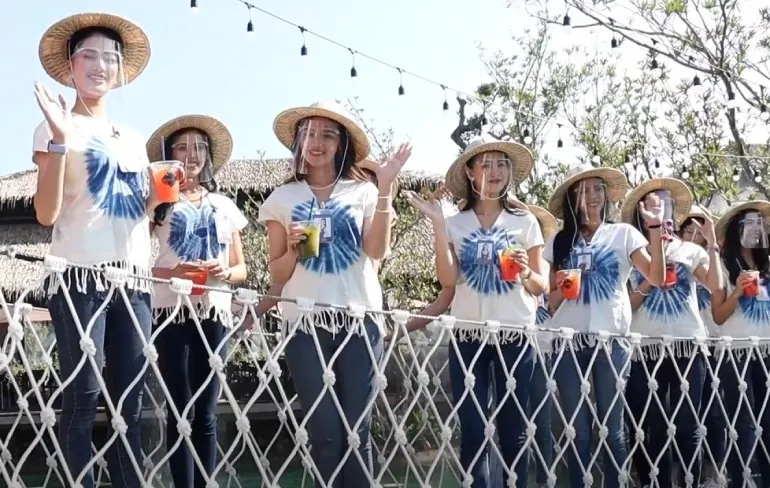 30 Miss Thailand kandidaten was net te veel voor bruggetje