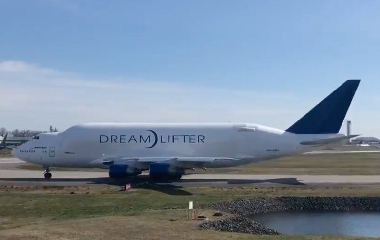 De Boeing Dreamlift, die zien we niet vaak