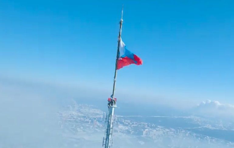 Drone video van Ostankino-toren lijken regelrecht uit Star Wars