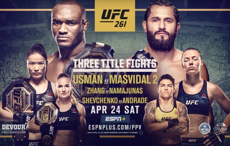 UFC 261: Kamaru Usman vs Jorge Masvidal II en nog heel veel meer