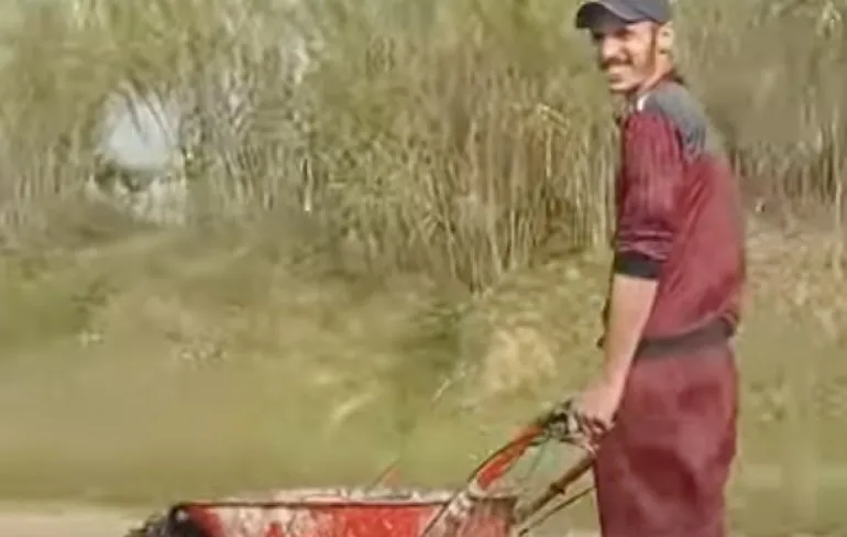 Gemotoriseerde kruiwagen heeft de gang er aardig in zitten