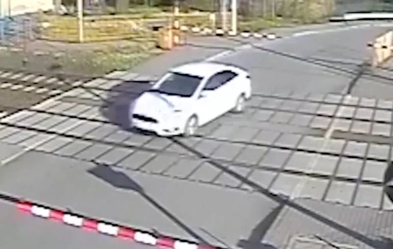 Overmoedige Pool dacht het wel van een trein te kunnen winnen