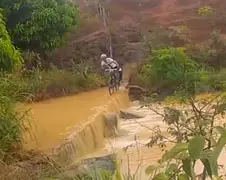 Ritje op mountainbike ging bijna helemaal goed