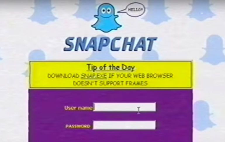 Snapchat in de 90’s