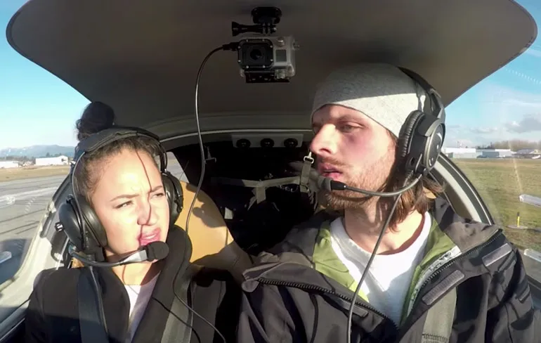 Aanzoek op geniale wijze en grote hoogte