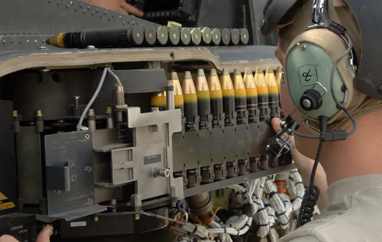 Even een GAU-8 Avenger voorzien van munitie
