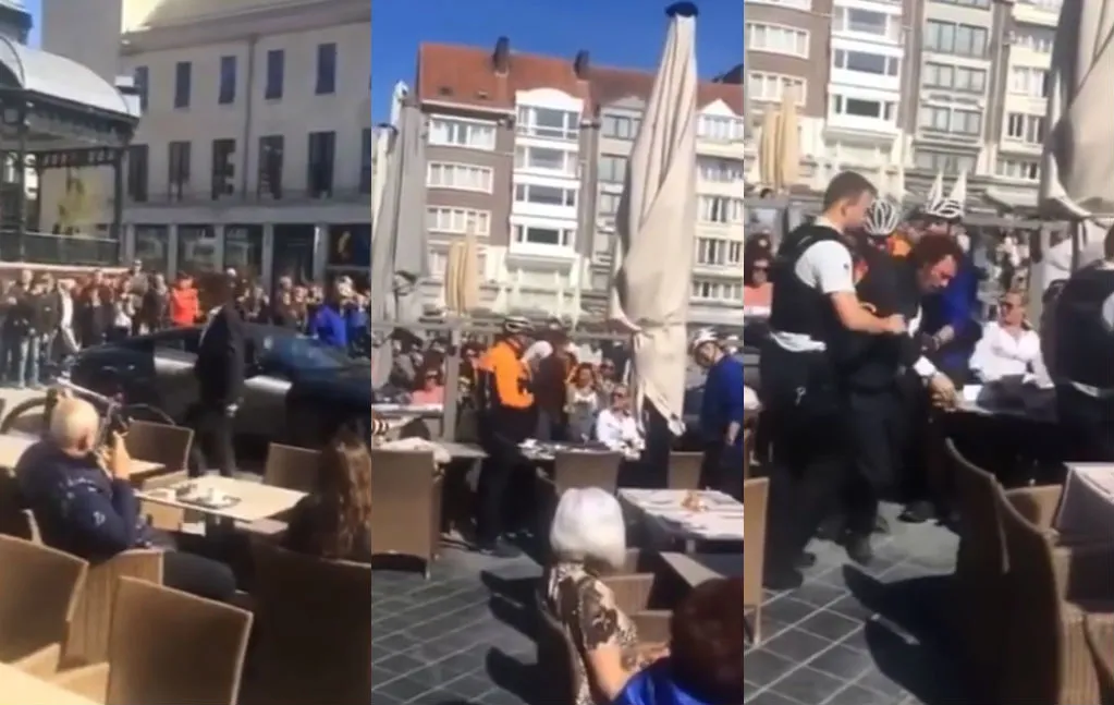 Aso gast blaft Aston Martin neer in Oostende en politie grijpt in