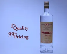 Puike merkloze wodka commercial