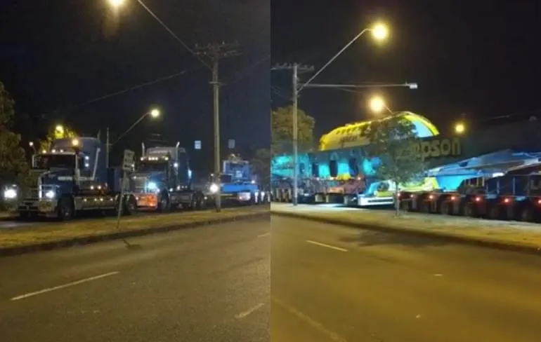 Hydraulisch platform vervoeren is indrukwekkend klusje