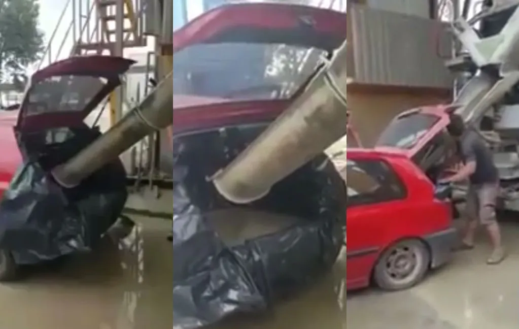 Dit is niet de beste manier om beton te vervoeren