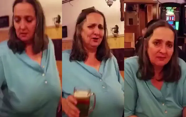 Biertje achterover tikken challenge met wat rare wendingen