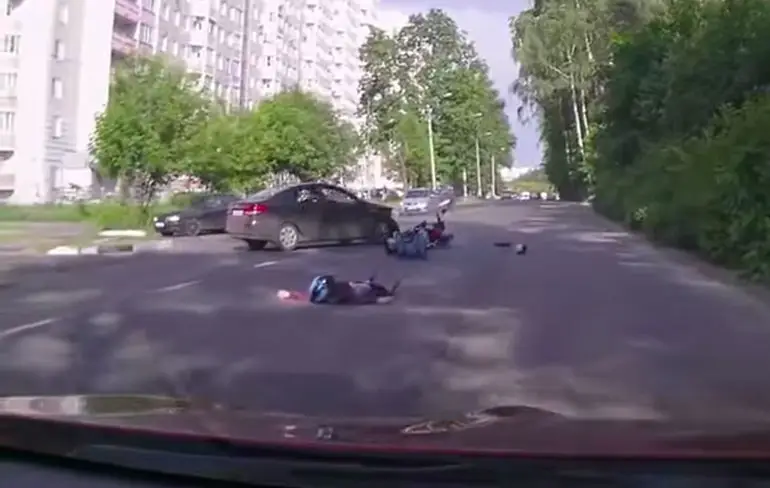 Motor niet beste voertuig bij deze aanrijding